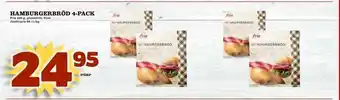 Supergrossen Hamburgerbröd 4-pack erbjuda