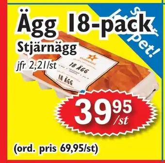 T-jarlen Ägg 18-pack erbjuda