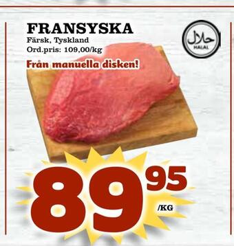 Supergrossen Fransyska erbjuda
