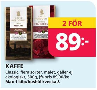 Tempo Kaffe erbjuda