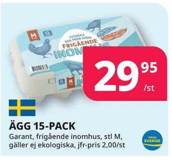 Tempo Ägg 15-pack erbjuda