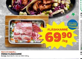 Coop Färsk fläskkarré erbjuda