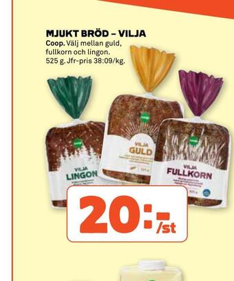 Coop Mjukt bröd - vilja erbjuda