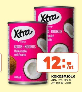 Coop Kokosmjölk erbjuda
