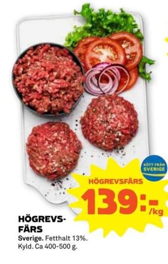 Stora Coop Högrevsfärs erbjuda