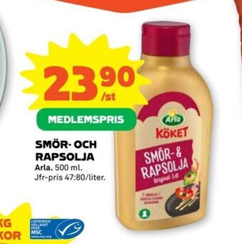 Stora Coop Smör-Och Rapsolja erbjuda