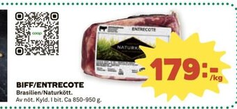 Stora Coop Biff/ Entrecote erbjuda