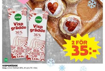 Coop Extra Vispgrädde erbjuda