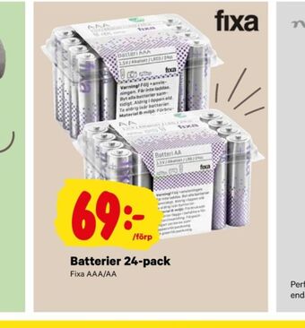 City Gross Fixa batterier erbjuda