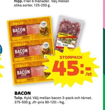 Coop Extra Bacon erbjuda