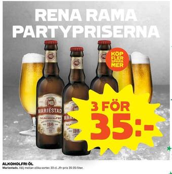 Coop Extra Alkoholfri öl erbjuda