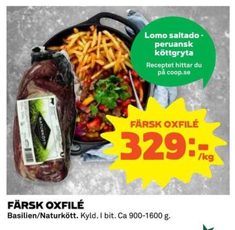 Coop Extra Färsk oxfilé erbjuda