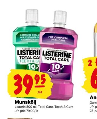 City Gross Listerine munskölj erbjuda
