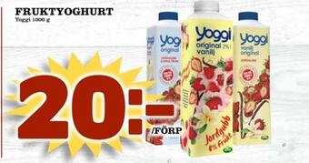 Matdax Yoggi yoghurt erbjuda