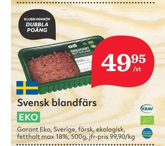 Hemköp Svensk blandfärs erbjuda