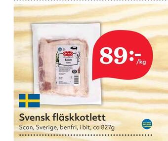 Svensk fläskkotlett