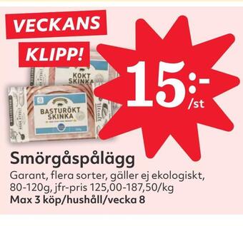 Hemköp Smörgåspålägg erbjuda