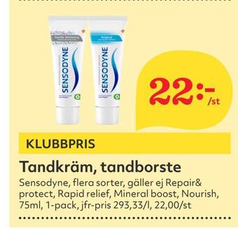 Hemköp Tandkräm, tandborste erbjuda