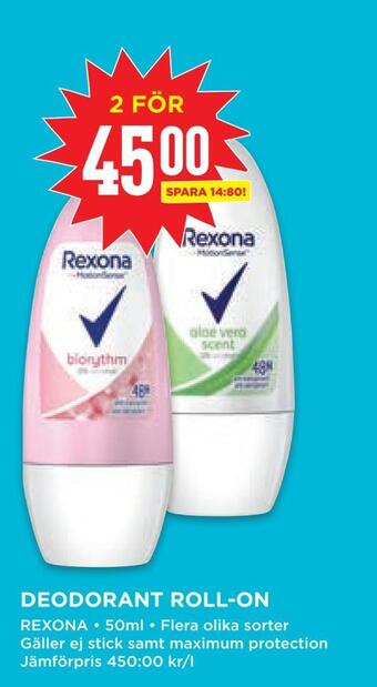 Willys Deodorant roll-on erbjuda