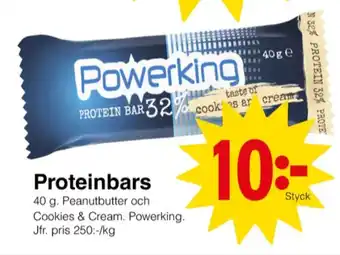 Matöppet Powerking bar erbjuda