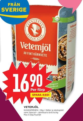Willys Vetemjöl erbjuda