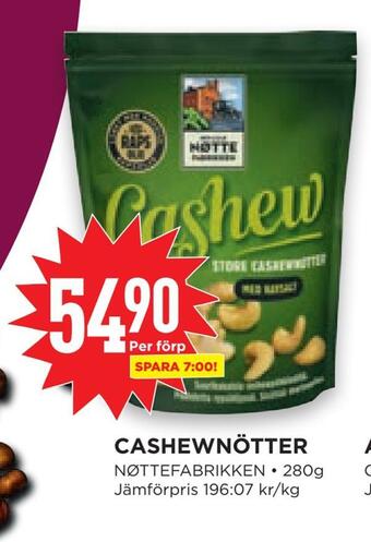 Willys Hemma Cashewnötter erbjuda