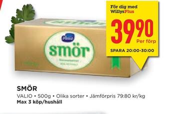 Willys Hemma Smör erbjuda