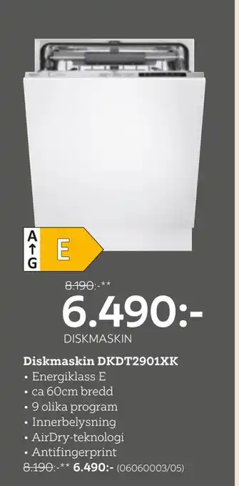 XXXLutz Diskmaskin dkdt2901xk erbjuda