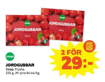 Coop Extra Jordgubbar erbjuda