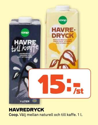Coop Extra Havredryck erbjuda