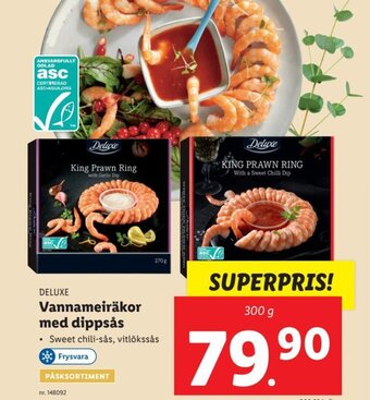 Lidl Vannameiräkor med Dippsås erbjuda