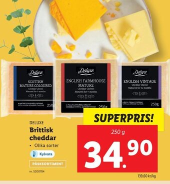 Lidl Brittisk Cheddar erbjuda