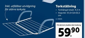 Lidl Torkställning erbjuda