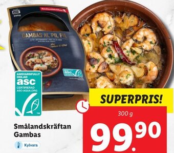 Lidl Smålandskräftan Gambas erbjuda