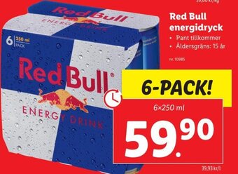 Lidl Red Bull Energidryck erbjuda