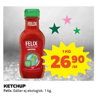 Coop Felix ketchup erbjuda