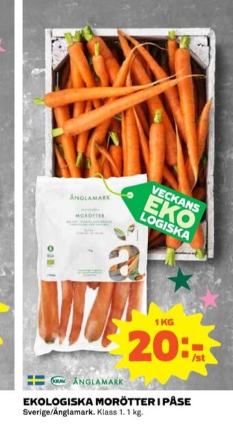 Coop Änglamark morötter erbjuda