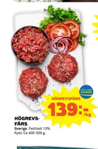 Stora Coop Coop nötfärs erbjuda