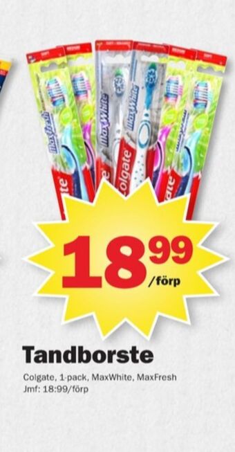 Pekås Colgate tandborste erbjuda