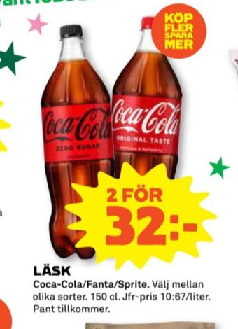 Coop Coca cola läskedryck erbjuda