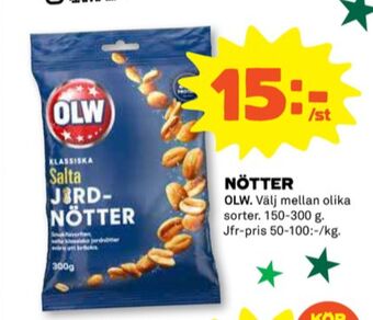 Coop Olw jordnötter erbjuda