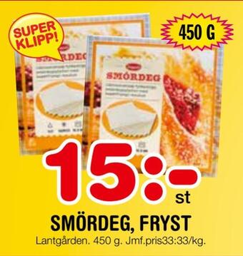 Nya Pulsen Smördeg, fryst erbjuda
