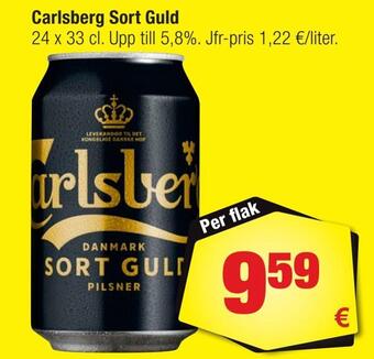 Calle Carlsberg sort guld erbjuda