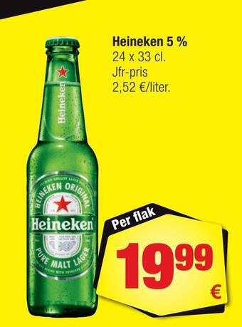 Calle Heineken 5 % erbjuda