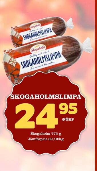 Nya Pulsen Skogaholmslimpa erbjuda
