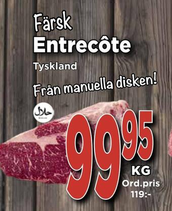 Supergrossen Entrecôte erbjuda