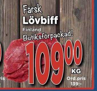 Supergrossen Lövbiff erbjuda