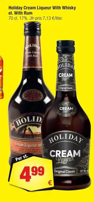Calle Holiday cream liqueur with whisky el. with rum erbjuda