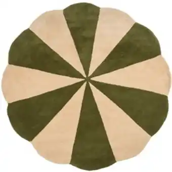 Jox circus rund matta stone/moss