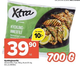 Coop Extra Kycklinginnerfilé erbjuda